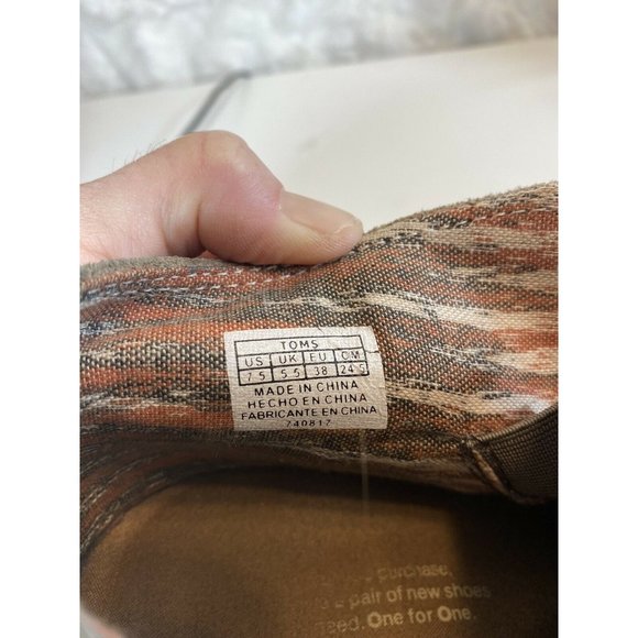 Toms Desert Wedge Women's Sz 7.5 Taupe Beige Suede - Picture 8 of 8